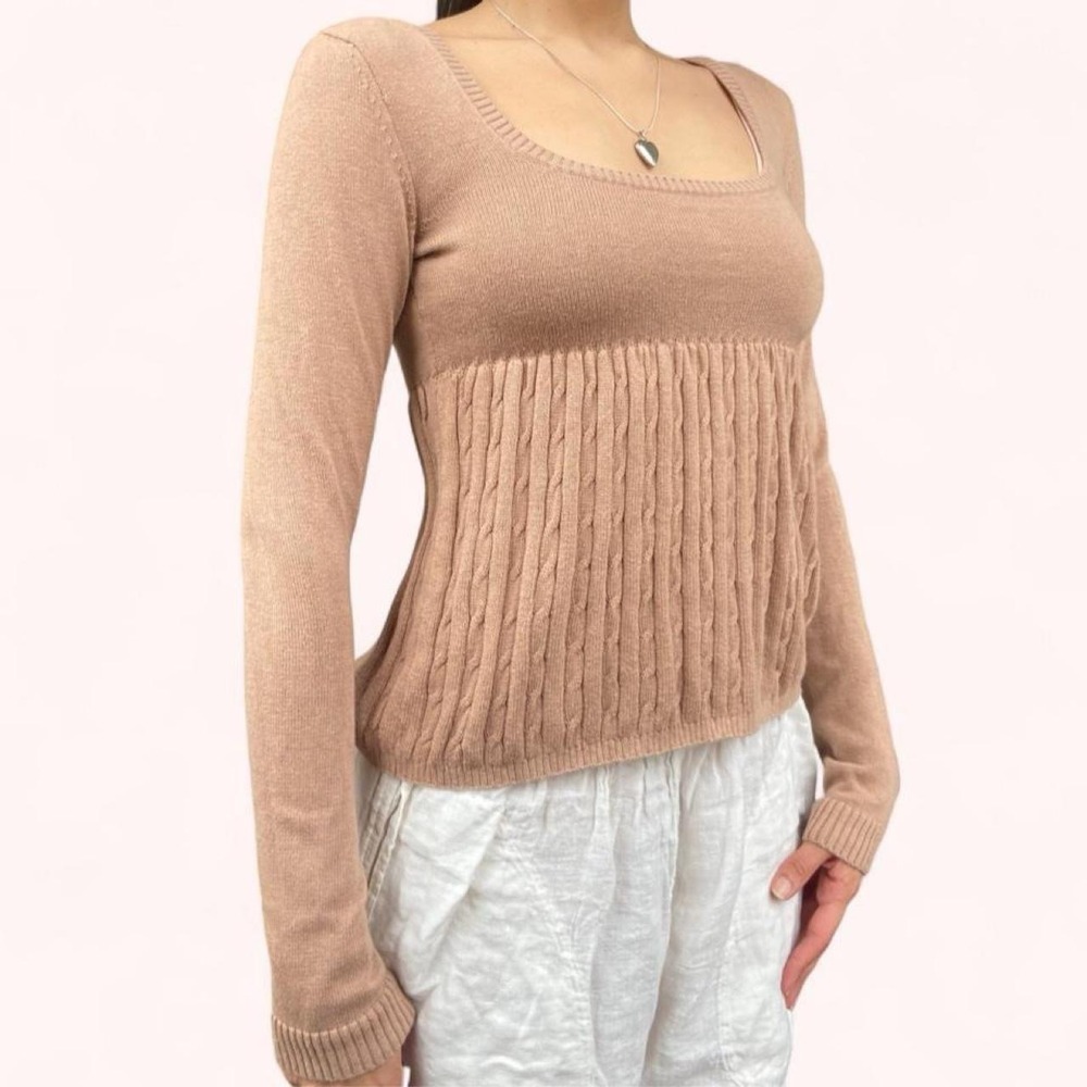 Vintage Y2K Hollister Baby Doll 2010s Sweater Top - Picture 2 of 6